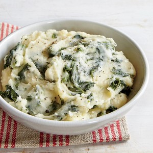 Spinach-feta mashed potatoes