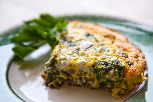 Spinach frittata