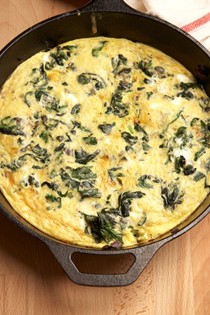 Spinach frittata