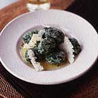 Spinach gnocchi