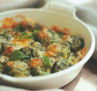 Spinach gnocchi