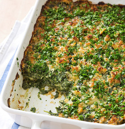 Spinach gratin