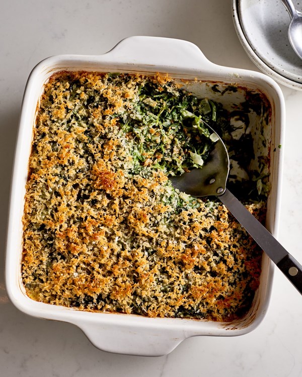 Spinach gratin