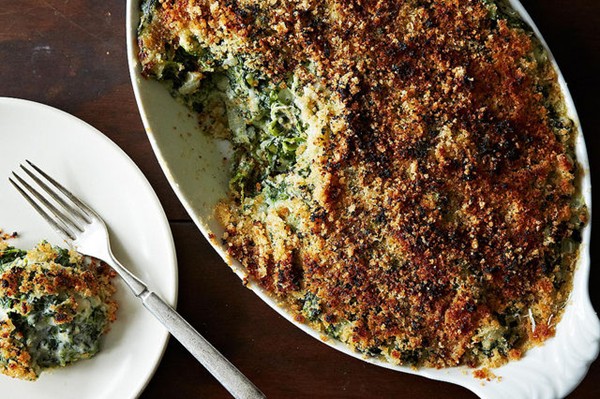 Spinach gratin