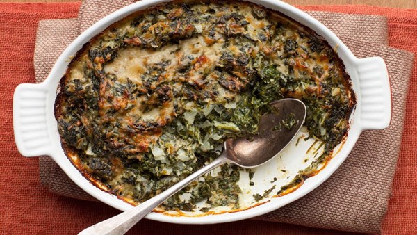 Spinach gratin