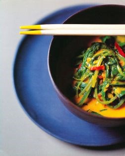 Spinach in coconut milk