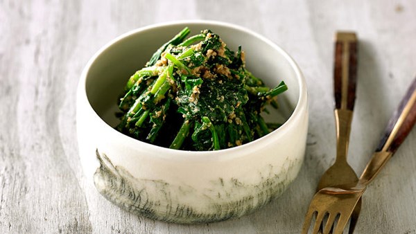 Spinach in sesame dressing (Horenso no gomae)