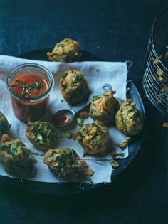 Spinach koftas in tomato sauce