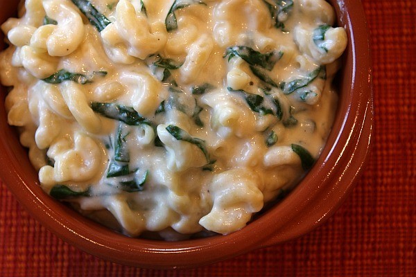 Spinach macaroni & cheese