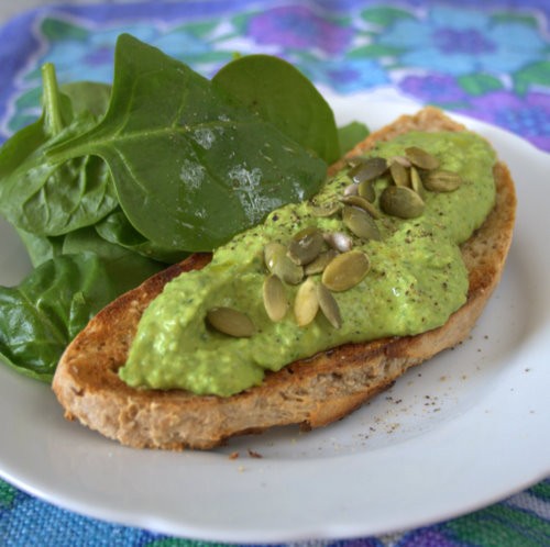 Spinach (Popeye or Shrek) hummus