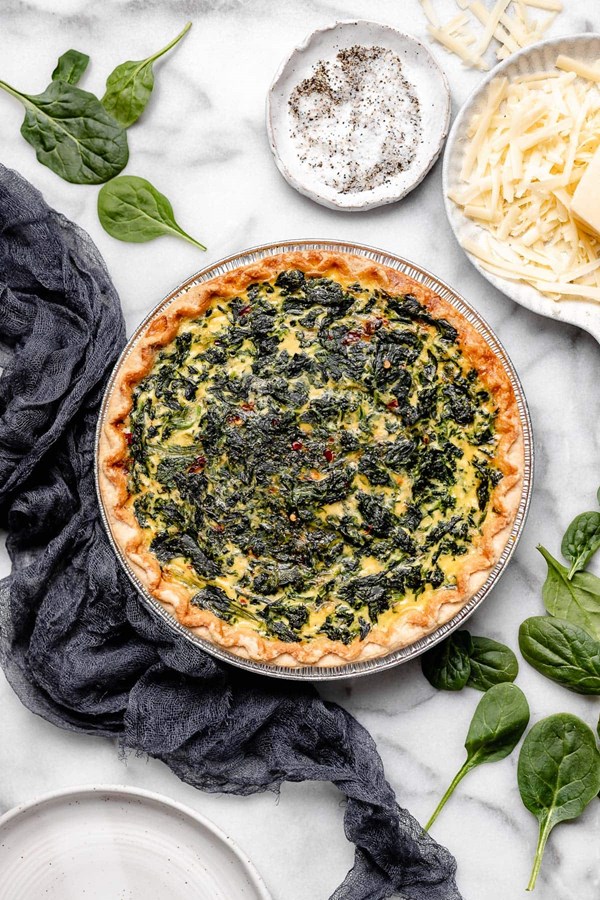 Spinach quiche