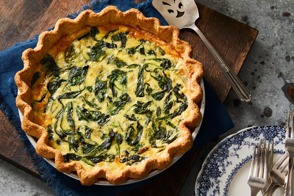 Spinach quiche
