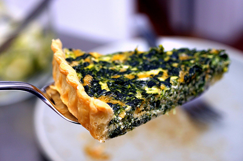 Spinach quiche, revisited