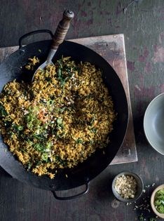 Spinach rice (Keerai sadam)