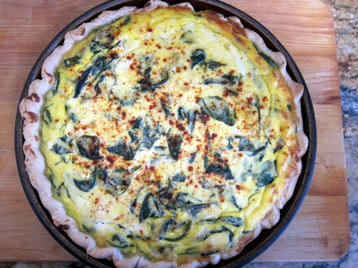 Spinach ricotta pie