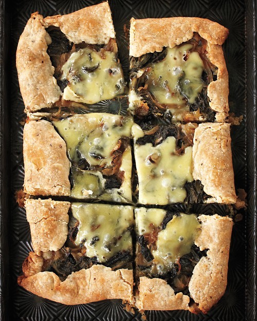 Spinach-sorrel tarts