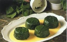 Spinach timbales