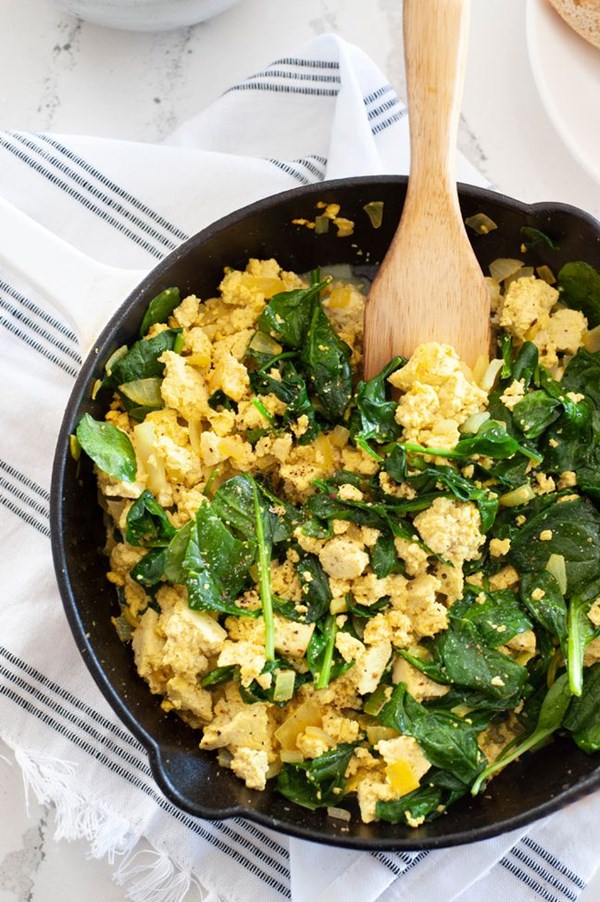Spinach tofu scramble