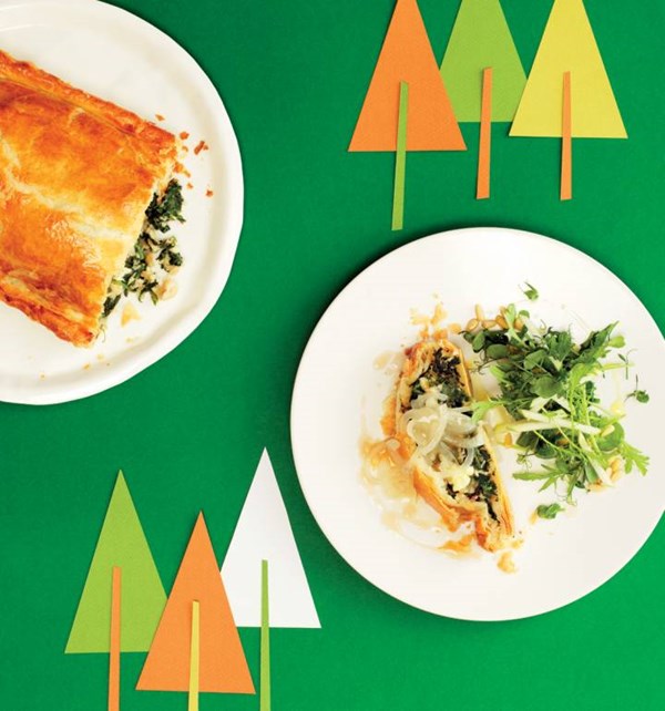 Spinach, Wensleydale and toasted hazelnut Wellington