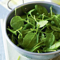 Spinach with preserved lemon and chilli