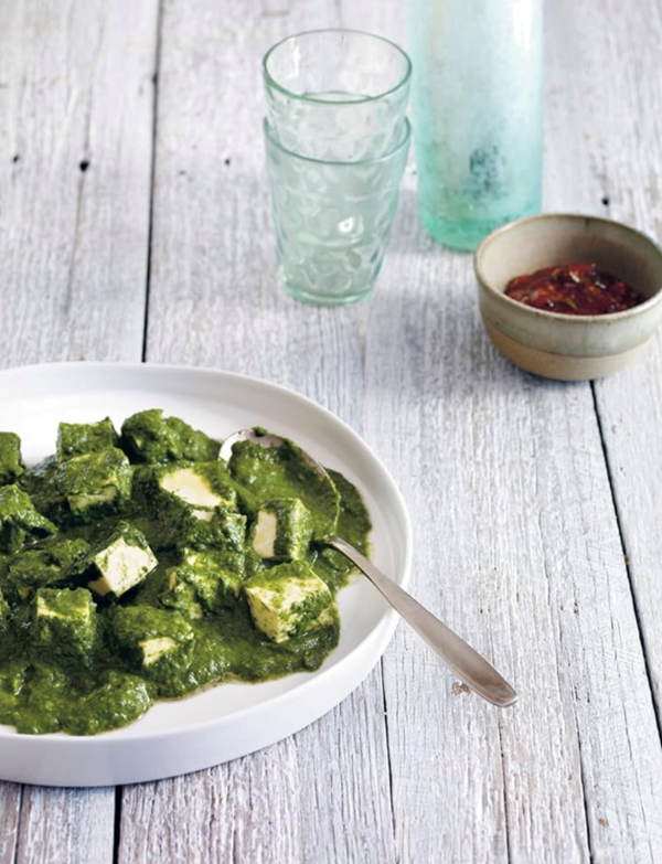 Spinach with tofu