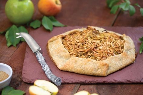 Spiralized apple galette