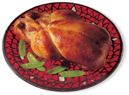 Spit-roasted duck with Chinese flavorings