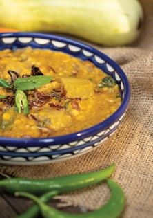 Split Bengal gram with bottle gourd (Chanay ki daal lauki)