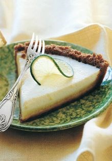 Split-level lime chiffon pie