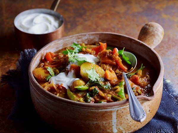 Split pea & capsicum curry