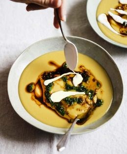 Split pea soup w/balsamic vinegar