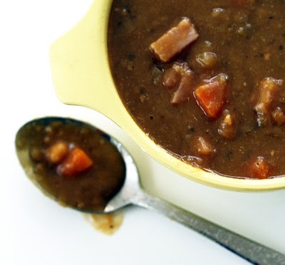 Split pea soup with smoked ham