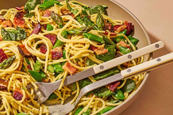 Spring carbonara
