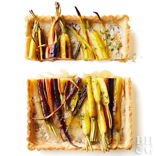 Spring carrot tart