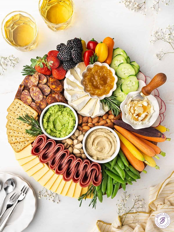 Spring charcuterie board