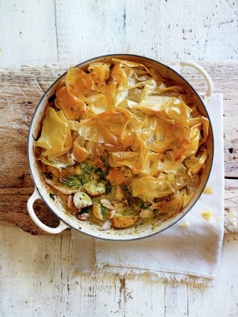 Spring chicken pie