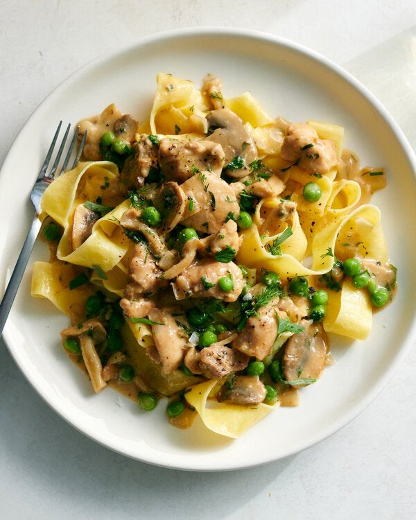 Spring chicken with mushroom and lemon