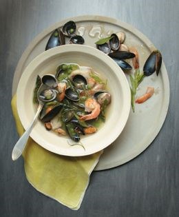 Spring fish soup
