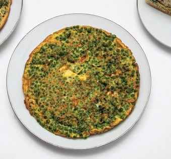 Spring frittata (Frittata cu priselli, cipudda e carcioufuli)
