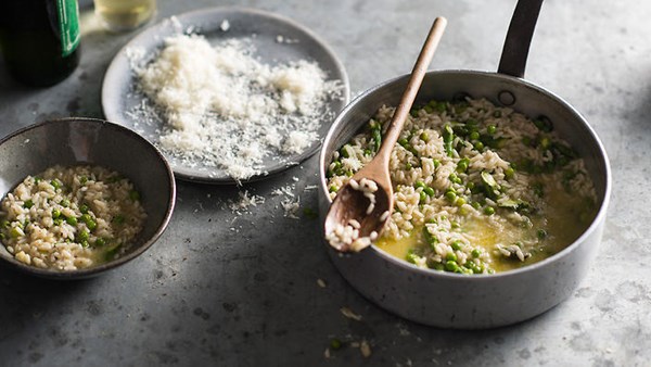 Spring green risotto [Matthew Evans]