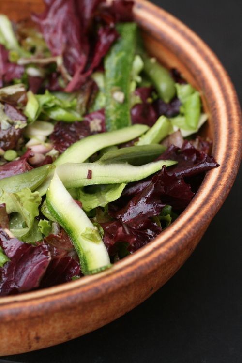 Spring green salad