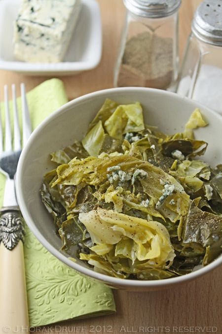 Spring greens with blue cheese