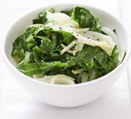 Spring greens with fennel & apple