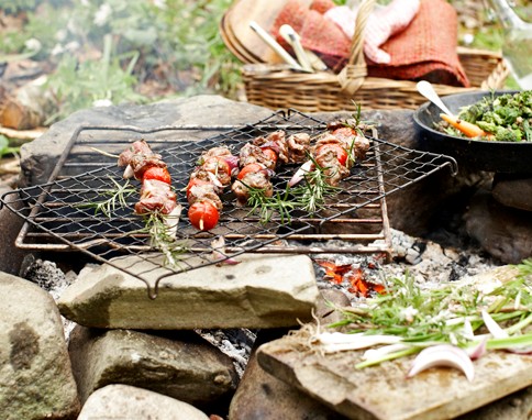 Spring lamb kebabs