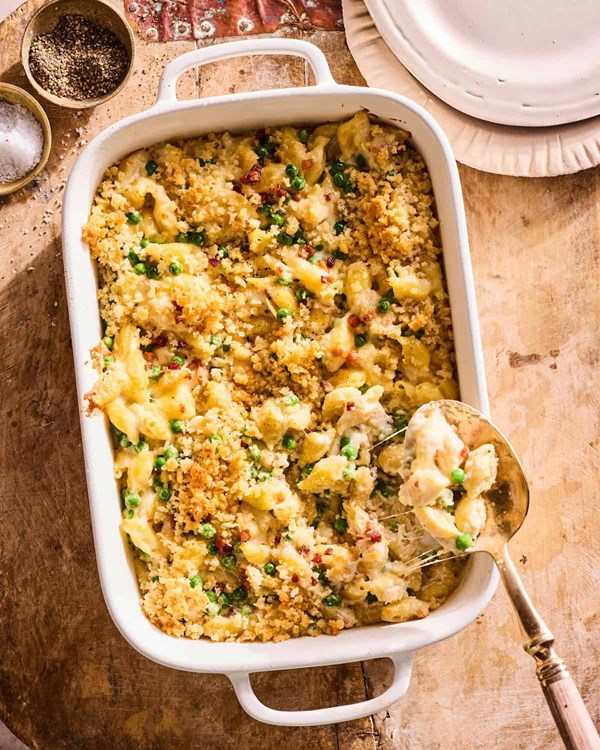 Spring mac and cheese