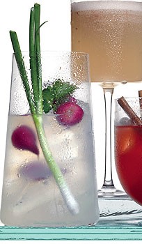 Spring-onion cocktail