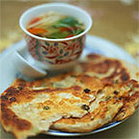 Spring onion pancakes