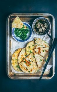 Spring onion pancakes
