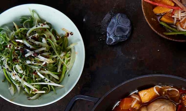 Spring onion salad