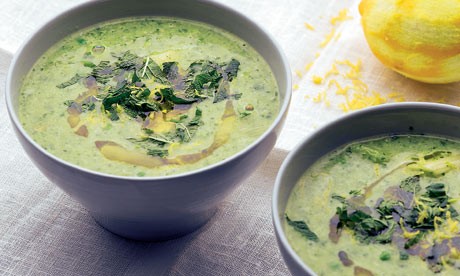 Spring onion soup